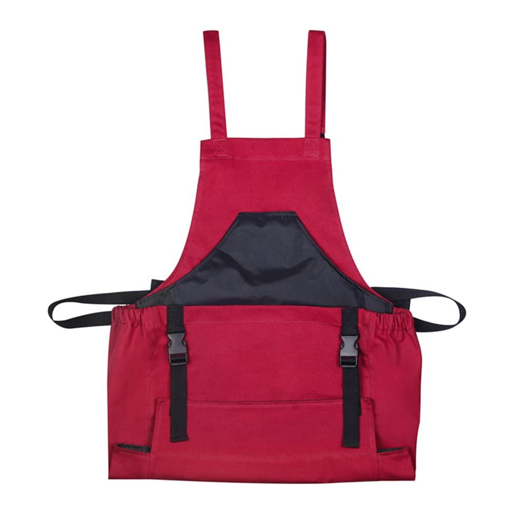 Praktisk hageforkle med stor innsamlinglomme