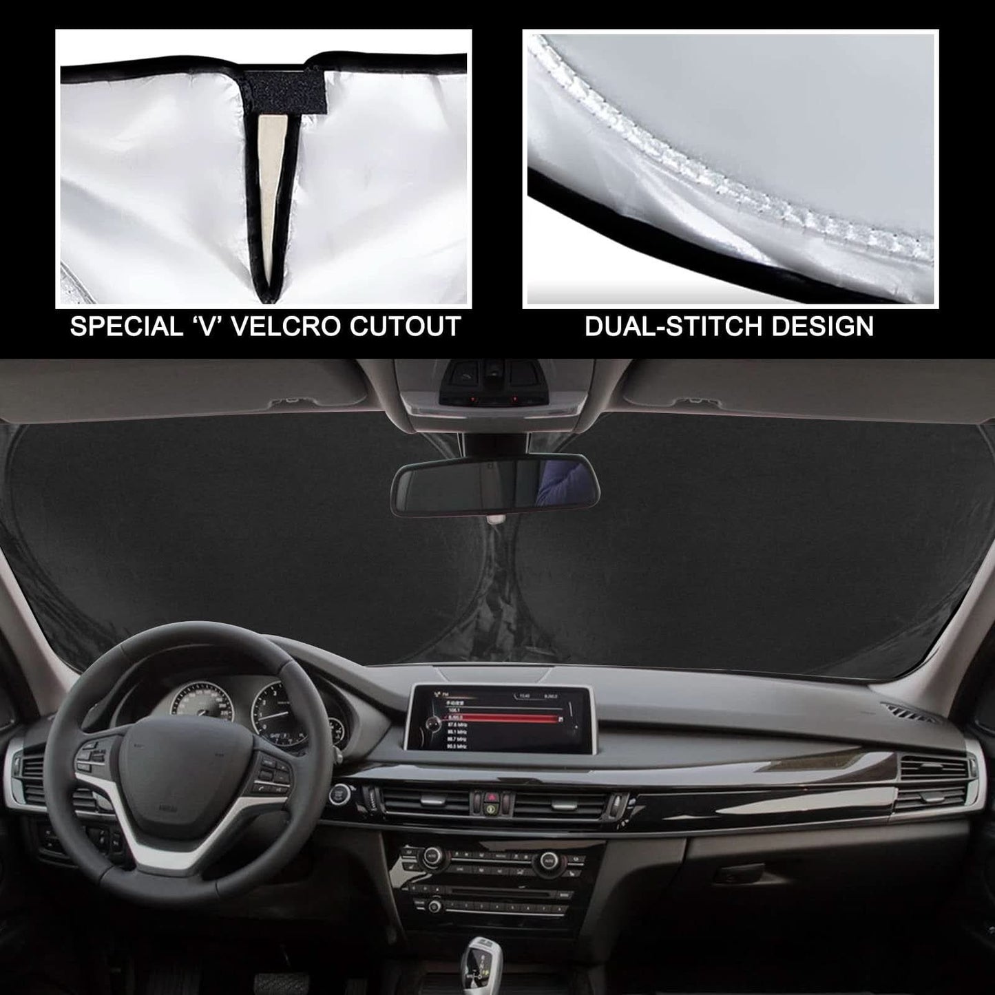 Custom and effective car sunshade heat protection 