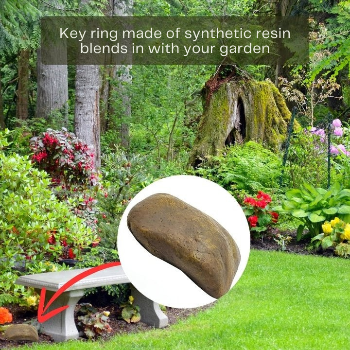 Piedra escondite para llaves discreta para exterior — foto 2