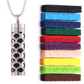 Aromatherapy diffuser necklace with interchangeable pads 