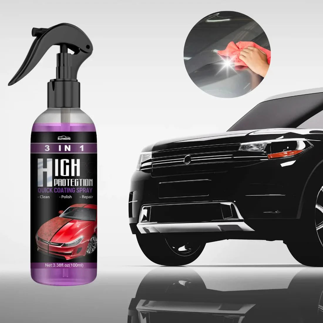 Brillantezza istantanea e protezione in un'unica spray 