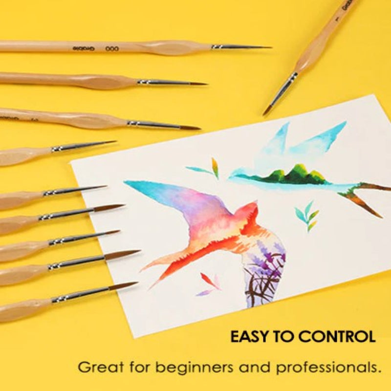 Přesné štětce pro jemné a dokonalé detaily (x11) 