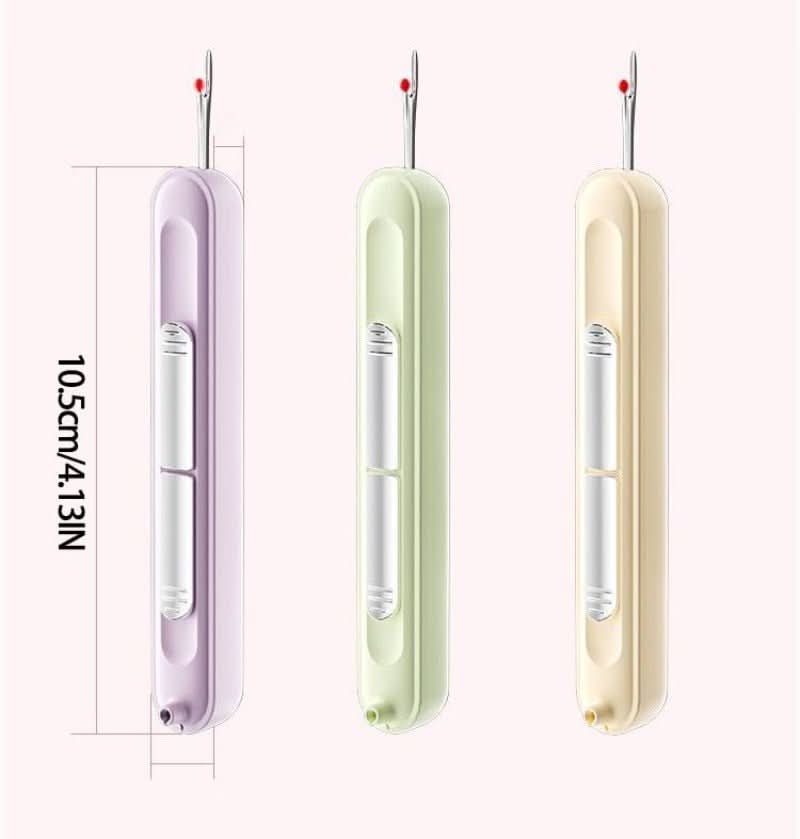 Outil couture 2-en-1 – Enfile-aiguille et découd-vite pratique (x2)