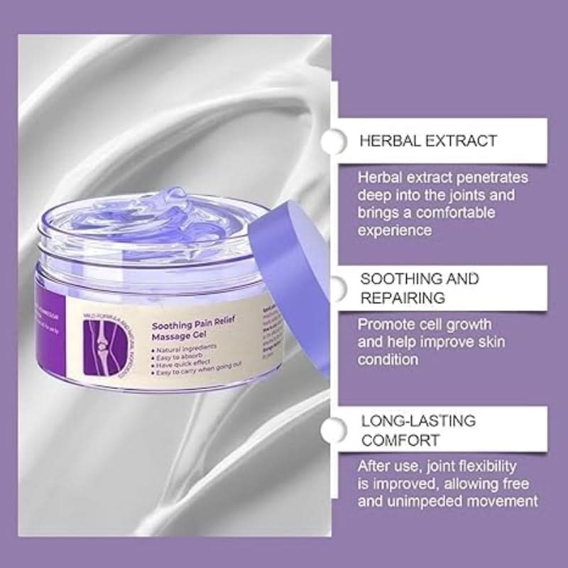 Gel apaisant naturel pour soulager douleurs et tensions