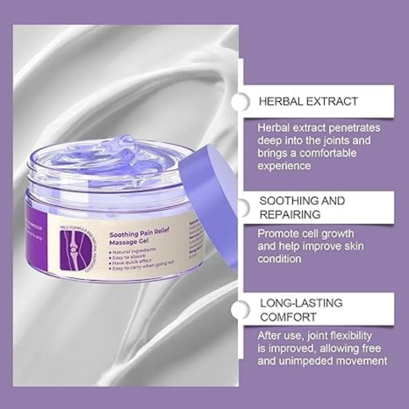 Natuurlijke verzachtende gel om pijn en spanning te verlichten 