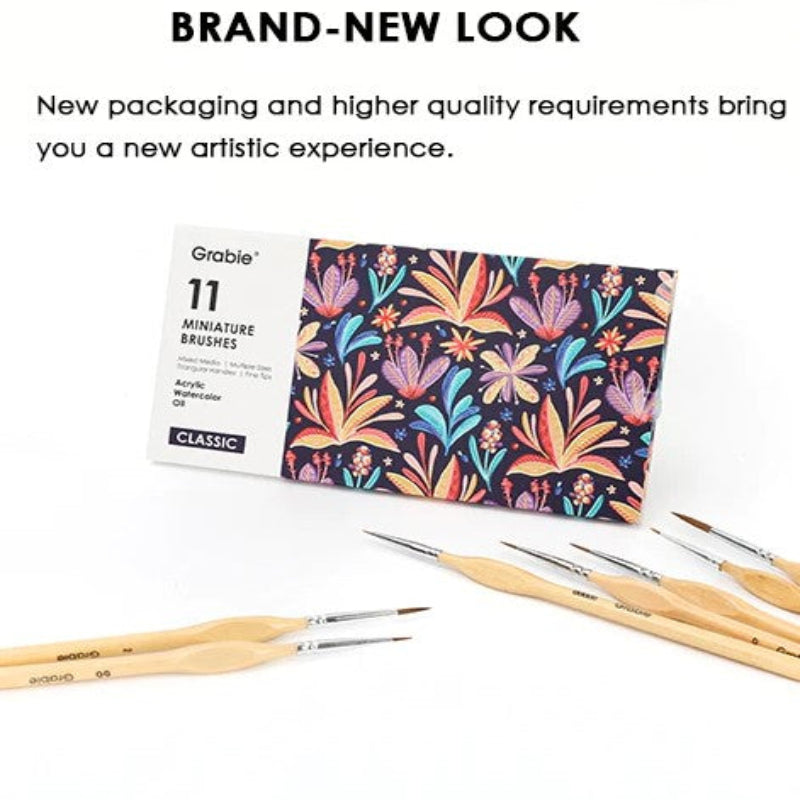 Přesné štětce pro jemné a dokonalé detaily (x11) 