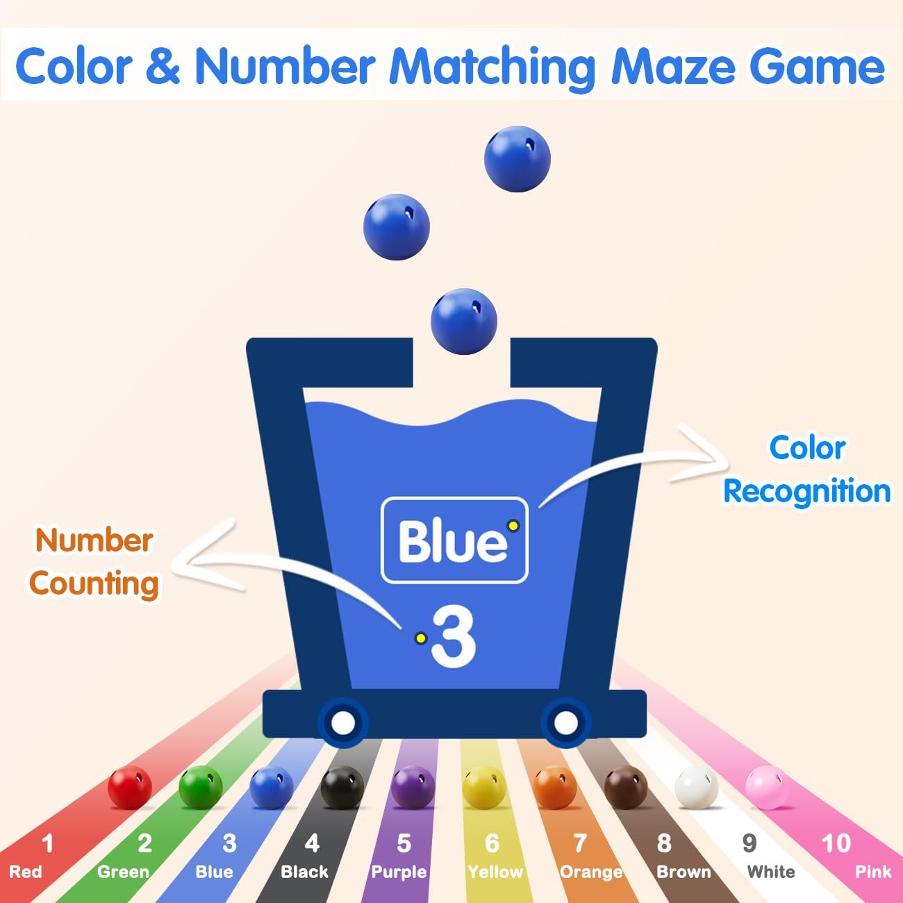 Učit se barvy zábavně s magnety 