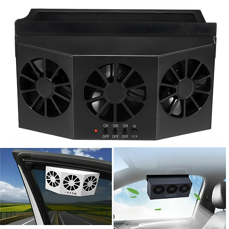 Ventilador solar para coche con recarga USB — foto 4