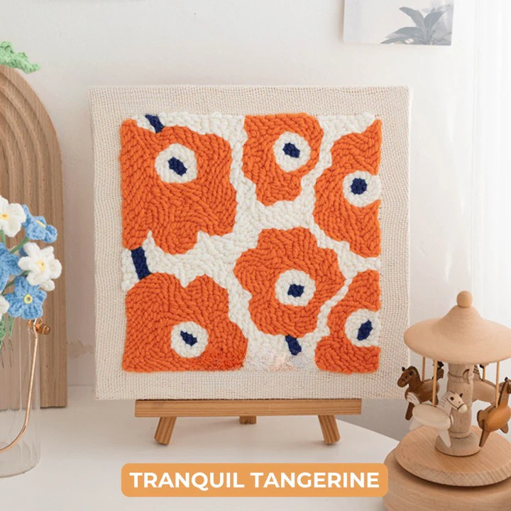 Punch needle embroidery kit 