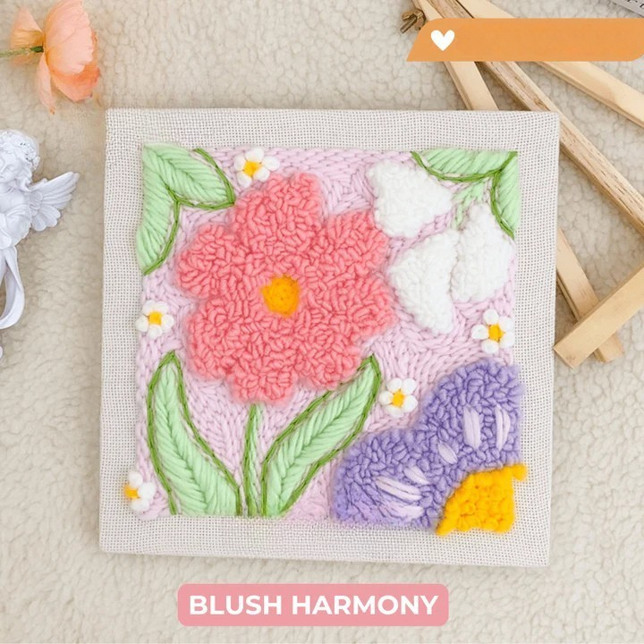 Punch needle embroidery kit 