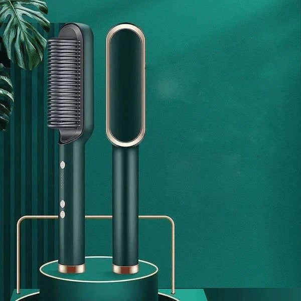 Rakt hår på 2 minuter med värmeborste 