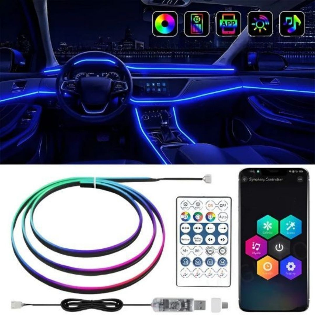 LED osvetlenie pre štýlový interiér auta 