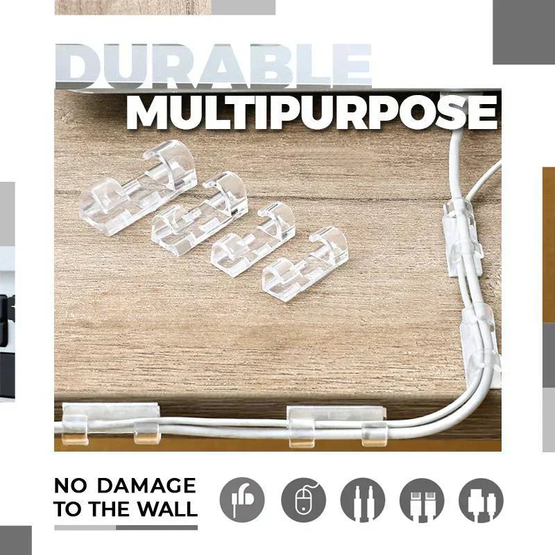 Γρήγορες και διακριτικές στερεώσεις για καλώδια και σύρματα (x20) 