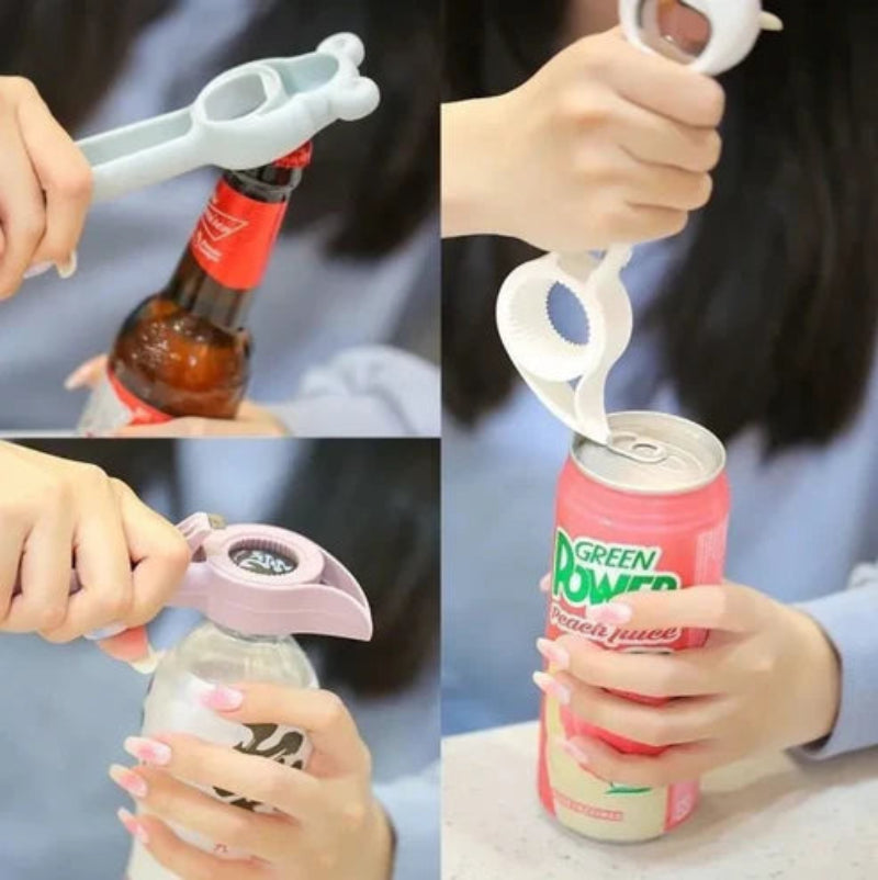 4 in 1 multifunctional bottle and jar opener 