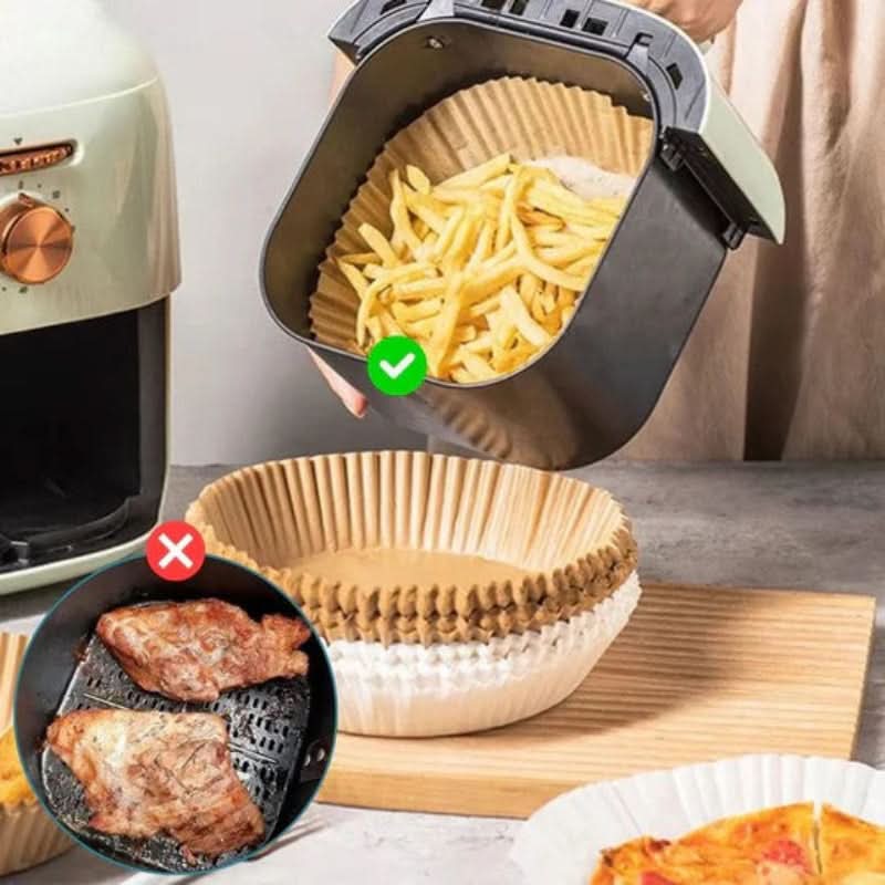 Carta da forno pratica per friggitrice ad aria – Pulizia e risparmio di tempo 