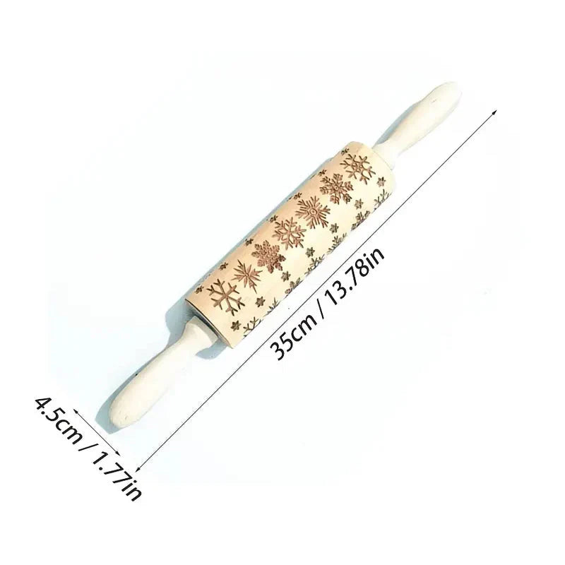 Idealne świąteczne ciasteczka dzięki grawerowanemu wałkowi 