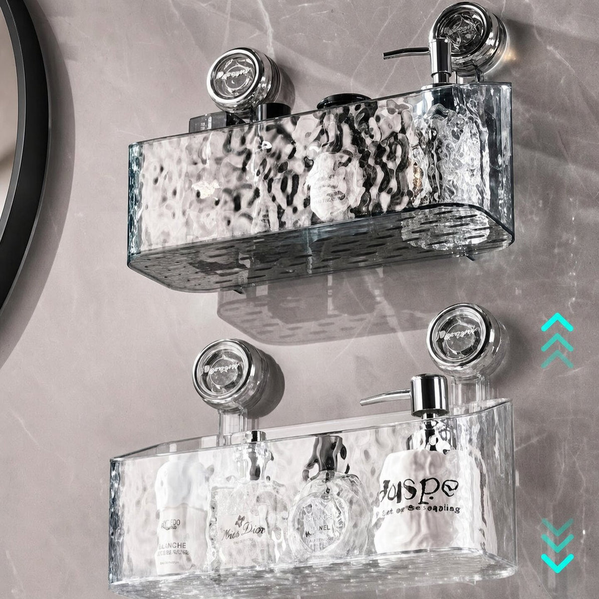 Étagère murale pratique sans perçage pour salle de bain