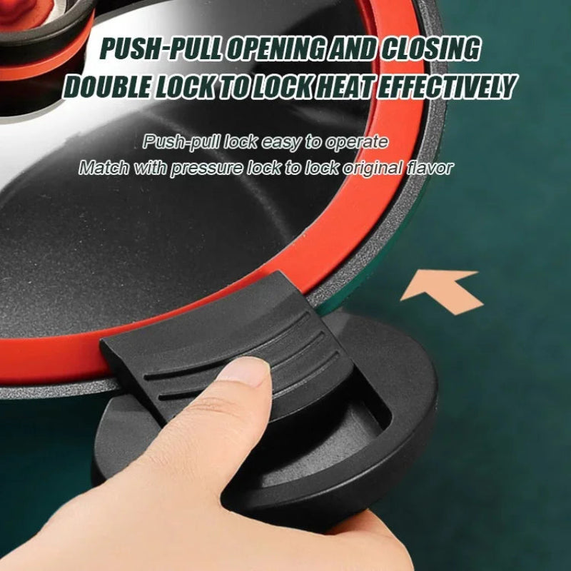 Cocotte de micro-presión para una cocción rápida y sabrosa 