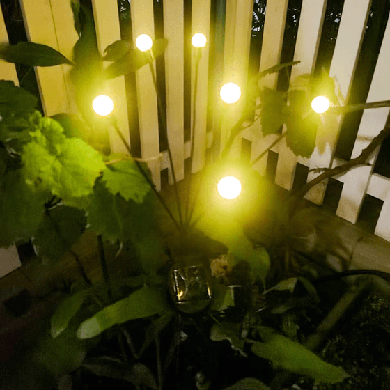 Lámparas de jardín con luciérnagas 