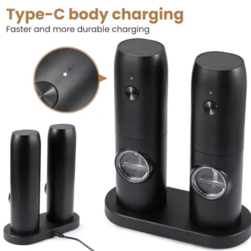 Młynek elektryczny LED – Precyzyjne przyprawianie jedną ręką 