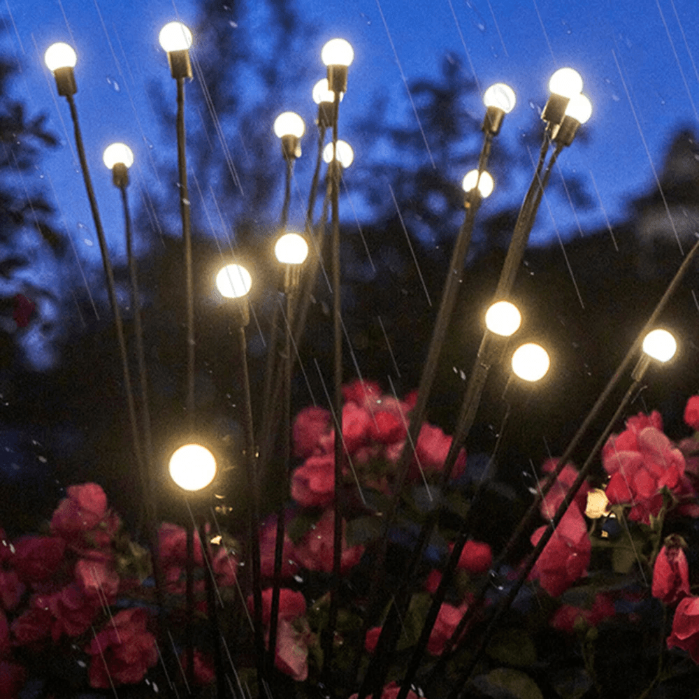 Lámparas de jardín con luciérnagas 